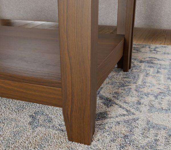 Chân bàn cà phê vân gỗ