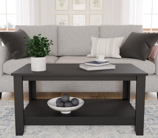 Bàn cà phê gỗ đen