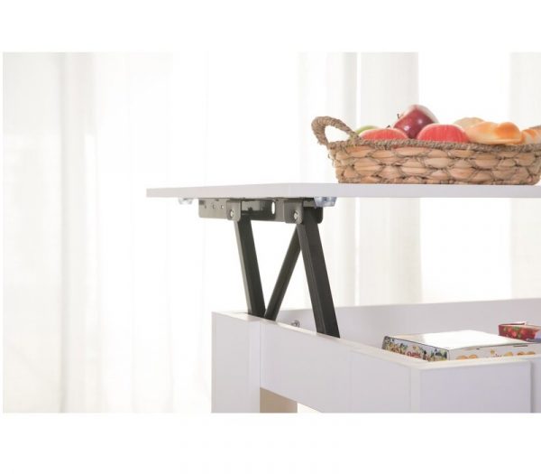 Bàn ghế cà phê nhỏ màu trắng