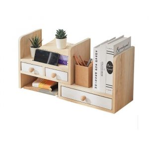 Kệ mini để bàn làm việc nền trắng
