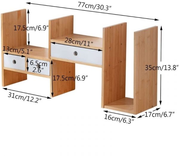 Giá sách để bàn thông số