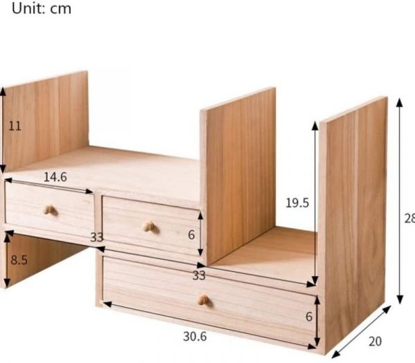 Kệ sách để bàn thông số