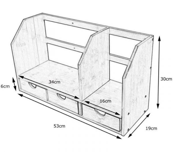 Kệ để bàn làm việc thông số
