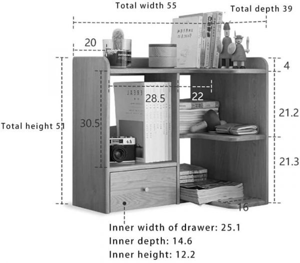 HOLI.DESHE 9341-017 - Kệ sách để bàn