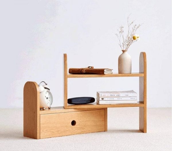 Kệ sách mini để bàn biến hóa xoay