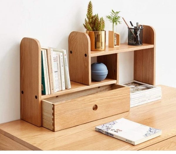 Kệ mini để bàn góc nghiêng