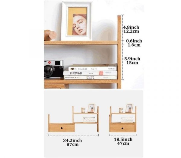 Kệ sách mini để bàn kèm thông số