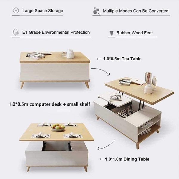 Bàn gỗ xếp cafe tối giản