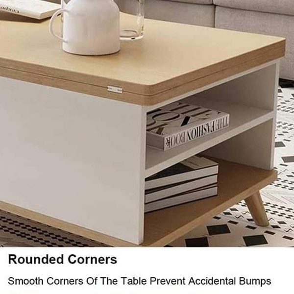 Bàn gỗ xếp cafe nhiều kệ