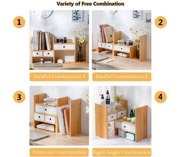 Giá sách để bàn biến thể