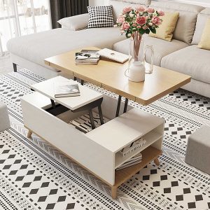 Bàn gỗ xếp cafe mới lạ