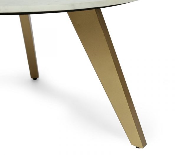 Bàn cafe tròn chân gỗ màu sáng