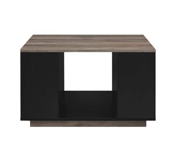 Bàn vuông cafe 2 màu đen xám