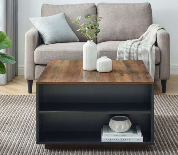 Bàn vuông cafe phòng khách hiện đại