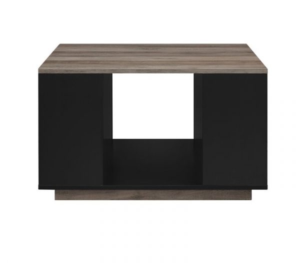 Bàn vuông cafe màu gỗ xám đen