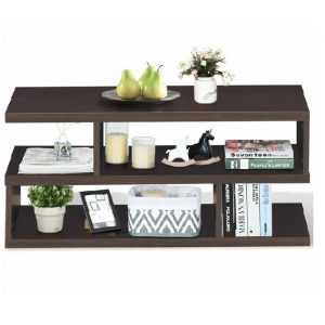 Bàn ghế cafe đẹp 2 tầng dùng để đồ trang trí