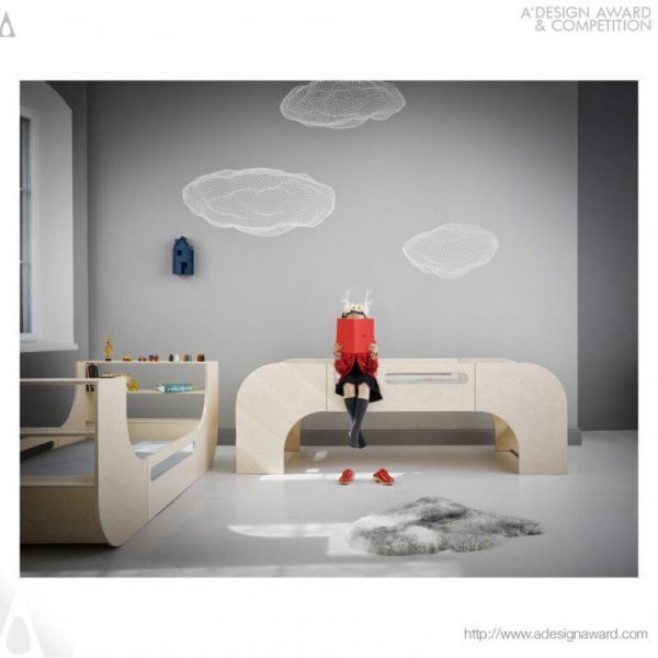 Giường 2 tầng trẻ em tách thành 2 phần