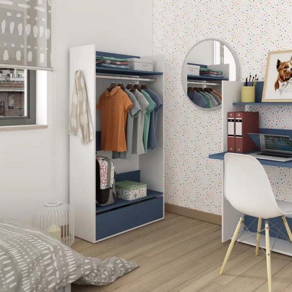 Tủ quần áo trẻ em bằng gỗ