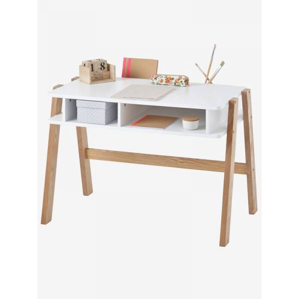 Mẫu bàn học cho bé mặt bàn trắng