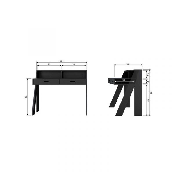 bàn gỗ văn phòng có kích thước chuẩn