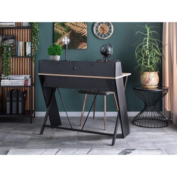 bàn làm việc văn phòng đen