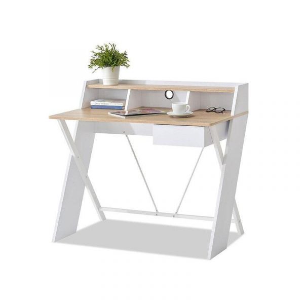 bàn làm việc văn phòng chân chéo