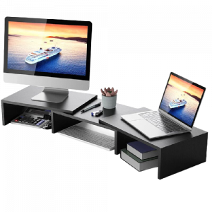 Kệ gỗ kê màn hình máy tính 3 góc