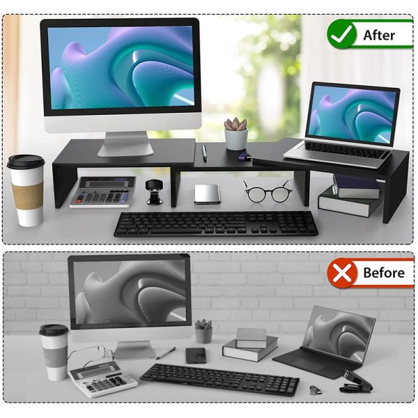 Kệ gỗ kê màn hình máy tính đẹp