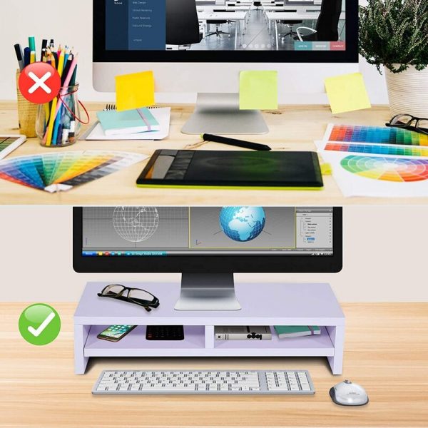 Kệ gỗ kê màn hình máy tính