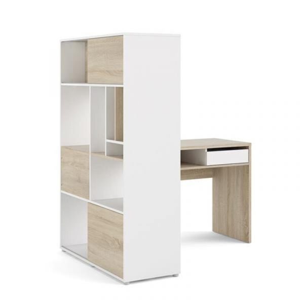 Bàn làm việc chữ L có kệ