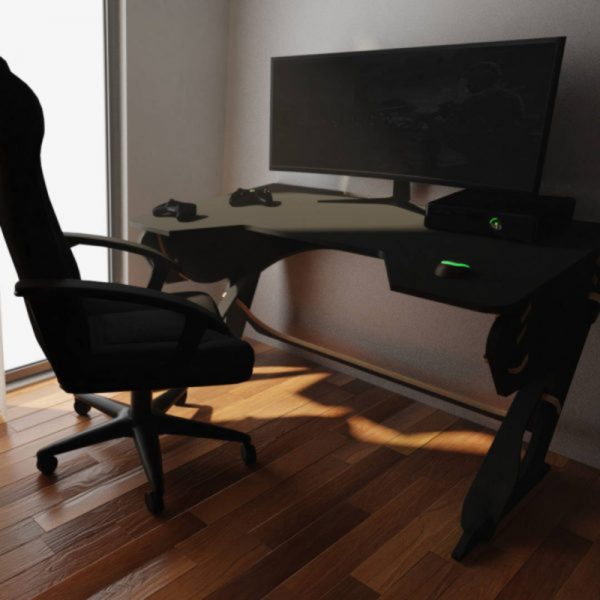 Bàn Gaming gỗ đen