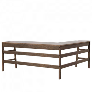 Bàn làm việc dài gỗ màu đen