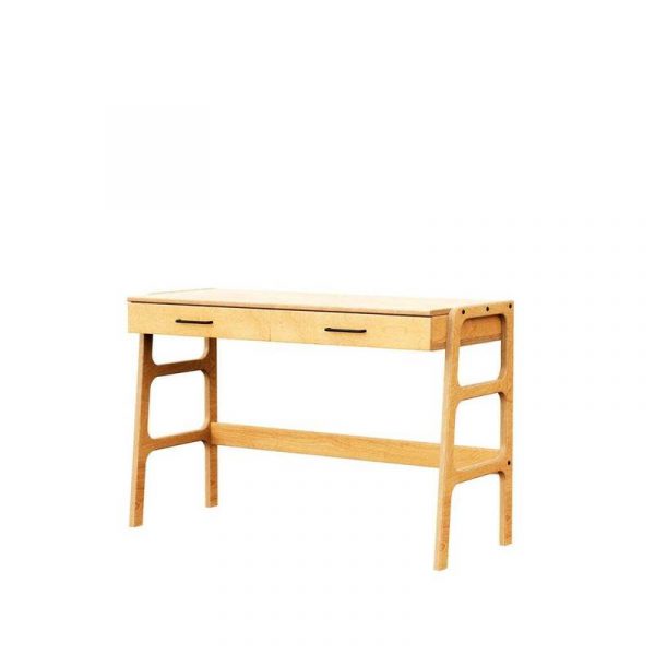 Bàn làm việc có hộc tủ màu gỗ