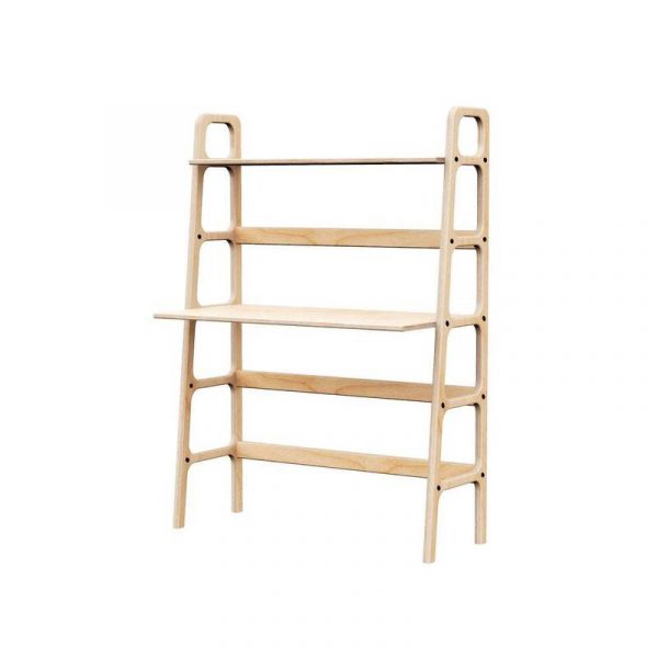 Bàn đứng làm việc gỗ màu sáng