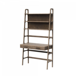 Bàn làm việc liền giá sách gỗ kệ cao