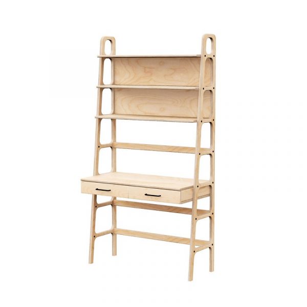 Bàn làm việc liền giá sách đẹp xinh