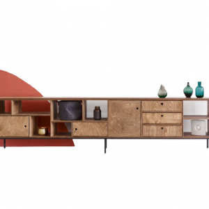 Mẫu kệ tivi bằng gỗ