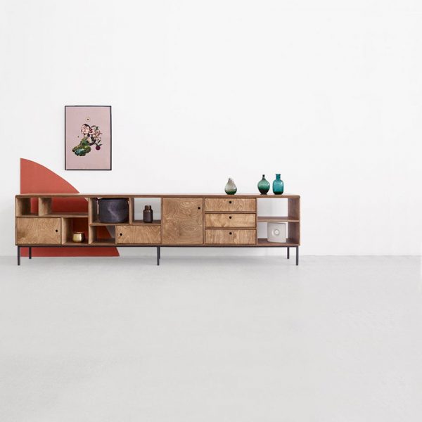 PLYWO.TICA-008-Mẫu kệ tivi