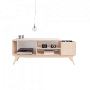 Tủ tivi gỗ dáng vuông