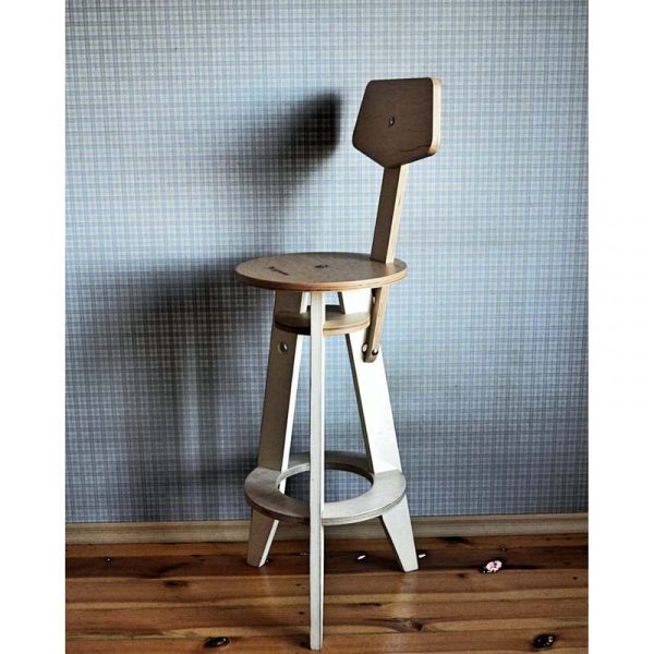 Ghế bar chân gỗ hiện đại