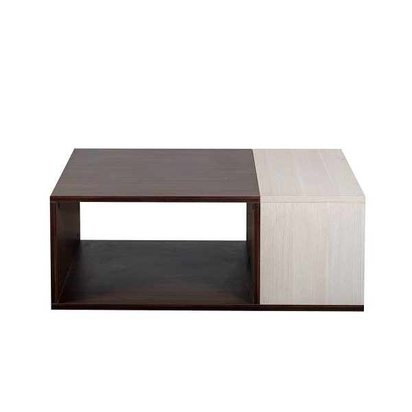 bàn gỗ cà phê màu trắng