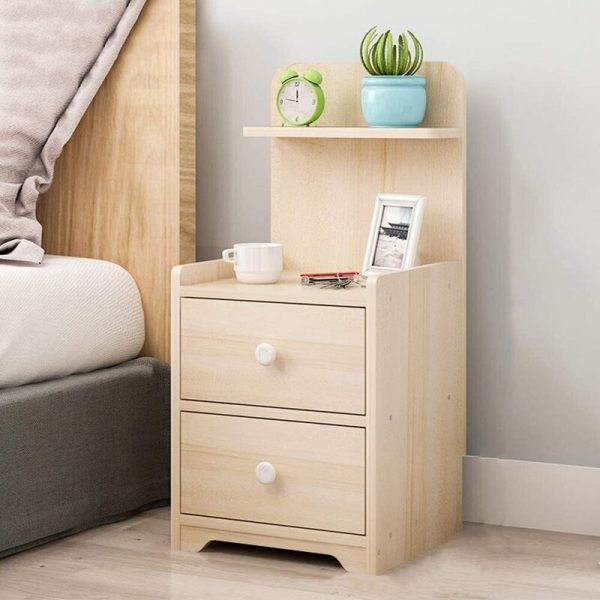 tủ đầu giường hiện đại màu vàng