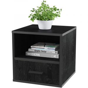 tủ kê đầu giường đen