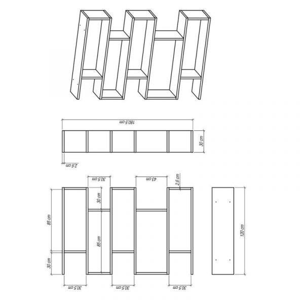 Kệ sách trang trí đỉnh