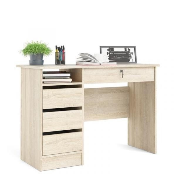 Bàn làm việc có ngăn kéo vân gỗ đẹp