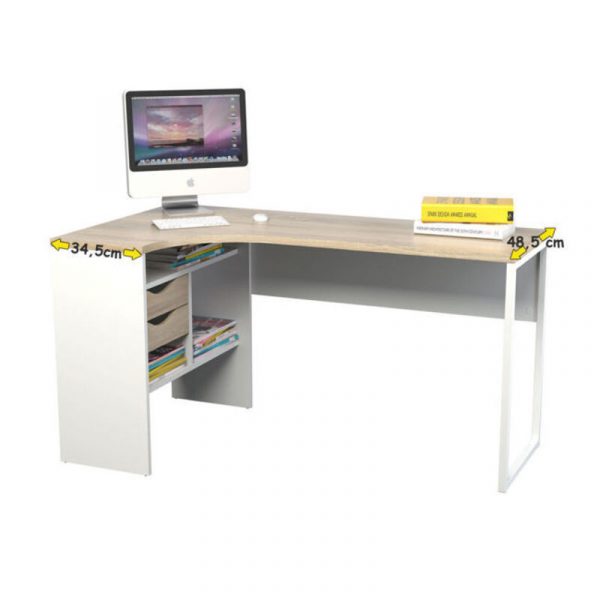 Bàn nhân viên mặt gỗ