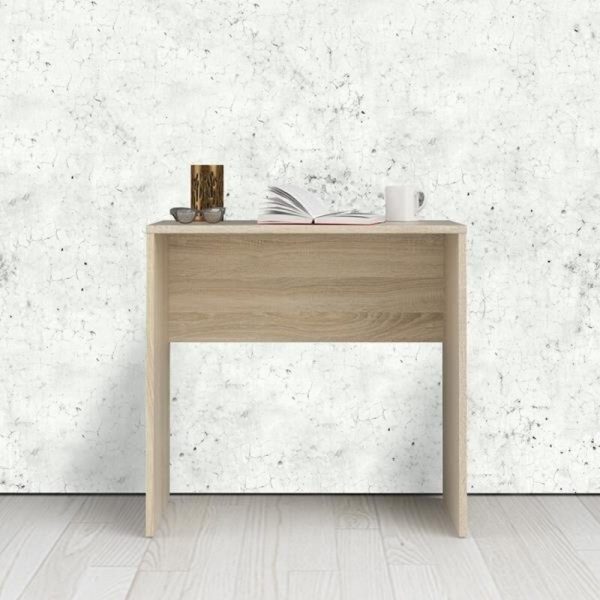 bộ bàn ghế làm việc tại nhà bằng gỗ vuông vức