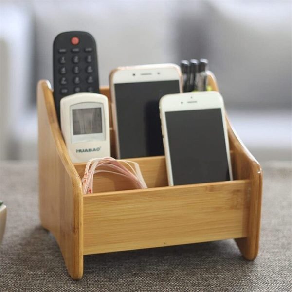 Hộp đựng đồ dùng để bàn bằng gỗ