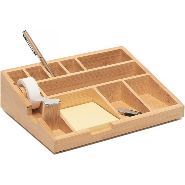 Hộp đựng đồ dùng để bàn vân gỗ