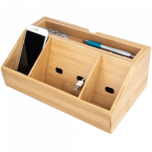 Hộp đựng đồ dùng để bàn bằng gỗ